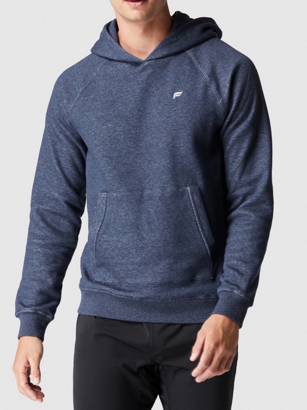 Fabletics Postgame Hoodie in a heathered navy blue. 🤩🤩🔥🔥